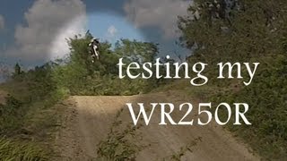 testing of my wr250r [upl. by Annauqaj]