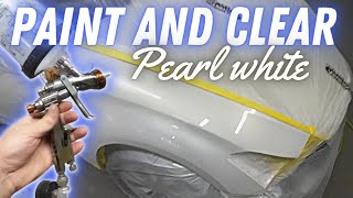 Tips and techniques to paint and clearcoat pearl white [upl. by Glass434]