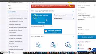 RSA Declaration Ressources trimestrielles Caf en moins de 2 minutes en France en 2018 [upl. by Nannie907]