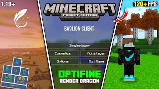 Top 3 Best Optifine For Minecraft PE 119  Best Lag Fix Optifine For MCPE  Best Clients MCPE [upl. by Beck481]