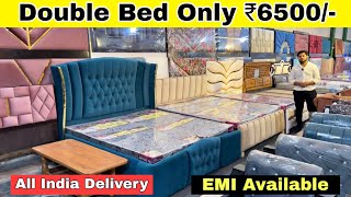 CHEAPEST FURNITURE MARKET DELHI🔥Double Bed 6000 5 seater sofa 6500 Almirah 2200 Furniture Market [upl. by Nikki]