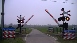 Spoorwegovergang Ede  Dutch railroad crossing [upl. by Lippold933]