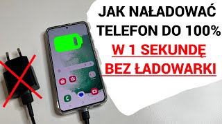 JAK W PEŁNI NAŁĄDOWAĆ TELEFON W 1 SEKUNDĘ BEZ ŁADOWARKI [upl. by Inafets]