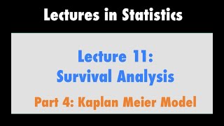 Survival Analysis Part 4  Kaplan Meier Model [upl. by Deeyn]