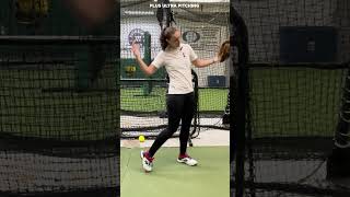 How to FINISH your fastball 🥎 fastpitchsoftball pitching followthrough finish howto [upl. by Nylsirk]