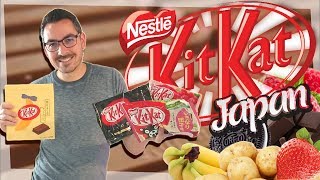 Dégustation 6 Parfums de KitKat du Japon  Oreo Patate Framboise Banane [upl. by Sellig414]