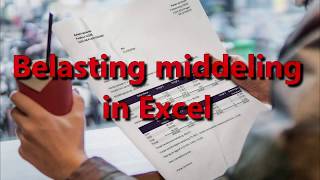 Belasting middeling in Excel [upl. by Lanos]