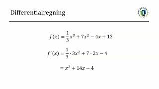 DIFFERENTIALREGNING  Differentiering af polynomier [upl. by Schrader]