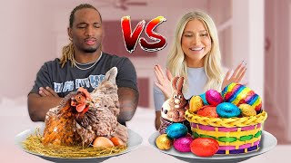 EASTER VS REAL FOOD CHALLENGE [upl. by Cohleen825]