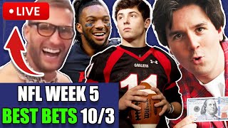 NFL WINNERS  Best Bets Parlays Predictions  Picks Today Thursday October 3rd  HTP Ep21 [upl. by Arikahs]