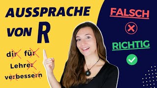 Aussprache lernen Das WICHTIGSTE quotRquot auf Deutsch RICHTIG SAGEN Natürlich sprechen  Übungen [upl. by Domash]