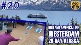 HAL Westerdam Pt20  Sea Day Shenanigans Shower Chat Debarkation Our Overall Final Thoughts [upl. by Odilo840]