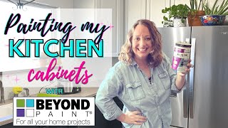 Painting Cabinets with Beyond Paint Kitchen Renovation  Part 1 [upl. by Qifar257]