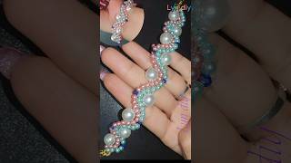 How to make Ocean wave bracelet with beads for beginners Full tutorial in my channel Lyndiy16 [upl. by Ysle26]