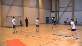 HANDBALL  VACHAND 2012  Entrainement spécifique au poste [upl. by Zoha]