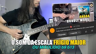 O som da escala FRÍGIO MAIOR ou MIXO b9 b13  Unholy Wars  Angra [upl. by Friedrick29]