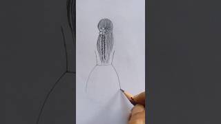 🔥 How to draw a girl girldrawing pencildrawing sketch kidsdrawing barbie barbiegirl [upl. by Haslam590]