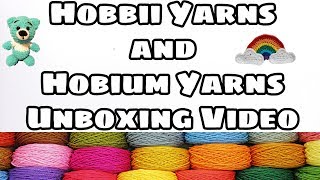 Unboxing Yarn From Hobbii Yarns and Hobium Yarns  Yarn Haul Video  BagODay Crochet [upl. by Nyrak]