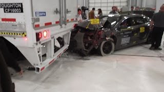 Stoughton Rear Underride Guard Crash Test May 5 2016 [upl. by Kinson130]