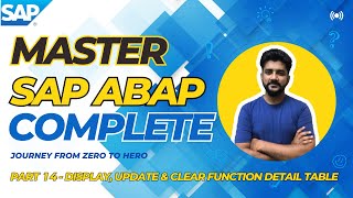 MASTER SAP ABAP DISPLAY UPDATE CLEAR  Part 14 URDU  HINDI [upl. by Bassett]