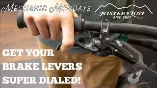 PRO TIP Get Your Brake Levers Super Dialed  Mechanic Mondays  EP2 [upl. by Eillehs226]