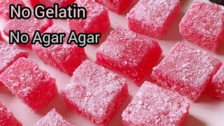 How to Make Gummy Candy without Gelatin And Agar Agar  Jujubes  Jello Candy by FooD HuT [upl. by Dorr]