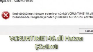 VCRUNTIME140dll Hatası Çözümü [upl. by Ibed457]