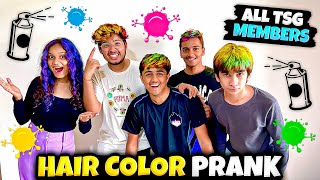 Sab TSG Member pe Hair Colour Prank😂 amp Cricket Match  TSG Jash Vlogs [upl. by Naeerb]