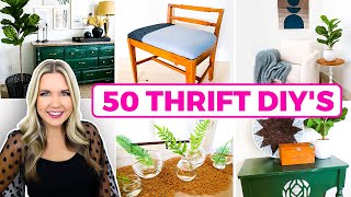 50 Thrift Store DIYsGet a HighEnd Look For Less [upl. by Hermy487]