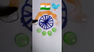 colour mixing 🔴🟡🔵🟣🟢💝⚫⚪ drawing satisfying color painting anaya colors easyd India flag Army [upl. by Yhtommit]