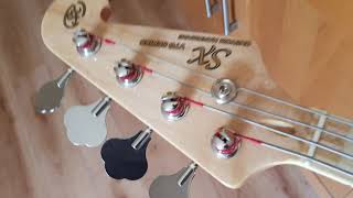 SX JB75 Jazz Bass unboxing and overview [upl. by Sibelle]