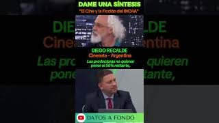 Argentina el Cine Ficción del INCAA Diego Recalde shorts milei javiermilei incaa DatosArg [upl. by Ahsiemac]