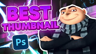 How To Make THE BEST Thumbnails on YouTube Using Photoshop [upl. by Lletnom119]