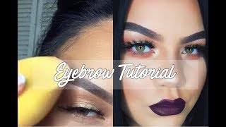 PERFECT BROWS USING LOOSE POWDER BAKING  Easy Eyebrow Tutorial [upl. by Halac64]