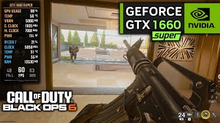 GTX 1660 SUPER on Call of Duty Black Ops 6  1080p  FSR 3 Frame Generation Beta [upl. by Chaille629]