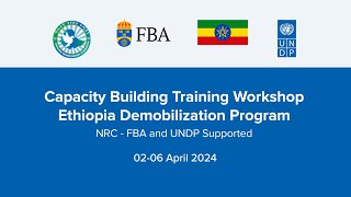 CapacityBuilding Training Workshop on the Ethiopia Demobilization Program [upl. by Aivan]