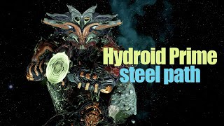 Warframe  Hydroid prime  steel path  survival [upl. by Neyrb701]