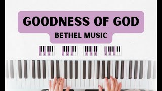 Goodness of God  Easy Piano Tutorial [upl. by Rugen]