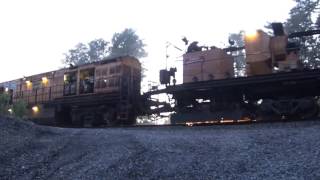 Loram Rail Grinder in Action  Sparks Fly [upl. by Deirdre]