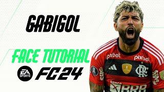 EA FC 24  GABRIEL BARBOSA FACE TUTORIAL  STATS FLAMENGO [upl. by Naujud]