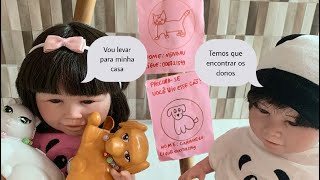 Os pets das babys fugiram 🐶🐈Ana Júlia encontrou e queria levar embora😱 Milli Produções [upl. by Ahsiaa]