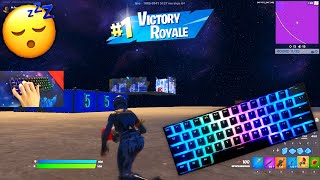 1 HOUR Sleeping ASMR Mechanical Keyboard Sounds 😴 ASMR 😍 Fortnite Bios ZoneWars Gameplay 240FPS [upl. by Demetre]