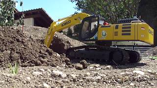 Kobelco SK500 hybrid 115 Working on tunnel south portal [upl. by Deroo]