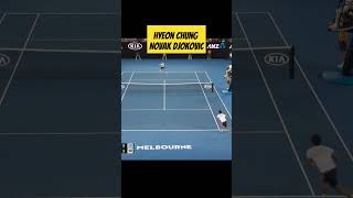 Novak Djokovic  Hyeon Chung Iconic Point [upl. by Aikas]