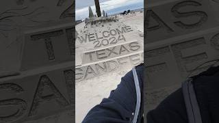 Vlog Sandfest sculpture art Port Aransas Texas beach day 2024 beachvibes [upl. by Gilroy]