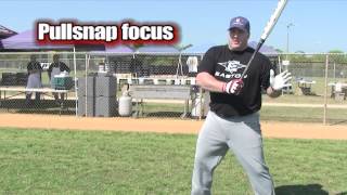 Softball Hitting Tips What Focus do the Pros use when Hitting quotSwing Makeover epis 8quot [upl. by Nairad]