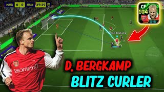 Review  NEW Blitz Curler 104 Rated D Bergkamp 😈 Epic Double Booster Card in eFootball 2025 [upl. by Nicoline]