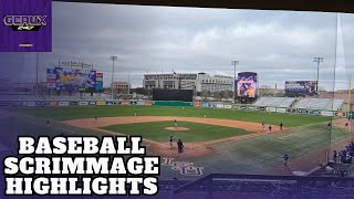 LSU Baseball Scrimmage Highlights January 28th 2024 [upl. by Nimzaj]