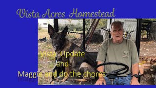 Doing Chores with Maggie of German Shephard Update on the Animals amp how they all are doing Ep235 [upl. by Bremser]