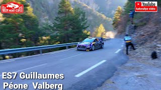 rallye MonteCarlo 2022 ES7 Guillaumes Péone Valberg flat out full attack [upl. by Alber549]